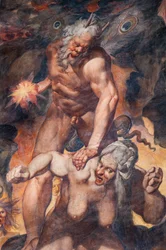 Siste dom, detalj (fresko)