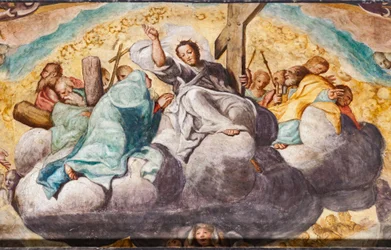 Siste dom, detalj (fresko)