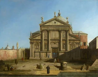Canaletto - San Giorgio Maggiore i en Capriccio-setting ca. 1744