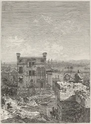 Huset med peristilen [til høyre]