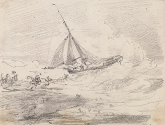 Et seilfartøy i grov sjø, Hastings