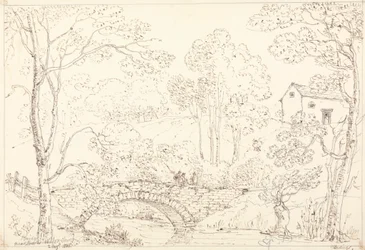 Bro nær Loweswater Church, 2. august 1835