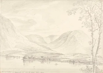 En del av Mellbreak over Crummock Lake, 1. august, 1835