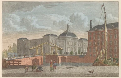 Beurs te Rotterdam, ca. 1790 Beurs te Rotterdam / Børsen i Rotterdam (tittel på objekt)