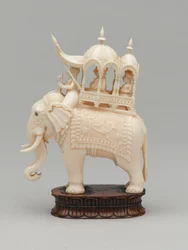Svart konge, sjakkbrikke, India, cirka 1820