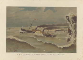 Send Willem III ved åpningen av Nordsjøkanalen, 1876 H.M. de Koning Willem III ved åpningen av Nordsjøkanalen (tittel på objekt)