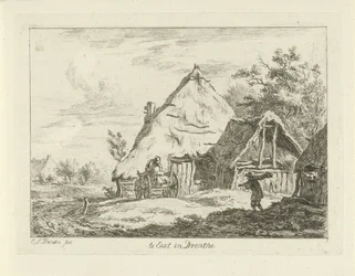 Vogn for en gård Te Eext i Drenthe (tittel på objekt) Landskap (1–6) (serietittel)