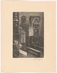 Kirkens interiør i Venezia