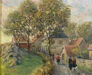 Høst i Drobak (olje på lerret)