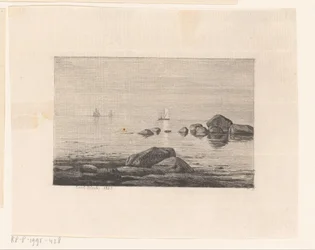 Steinblokker i vannet