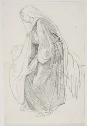 Studier til museets maleri "Jairi datter" (kms835)