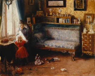 Hjelpende mor, 1892