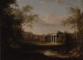 Utsikt over vennskapstempelet i Pavlovsk, ca. 1800