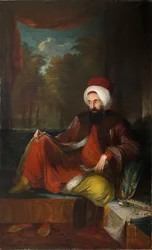 Portrett av Yusuf Agah Efendi 1744-1824, andre halvdel av 1700-tallet.