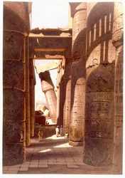 Ruinene i Karnak-tempelet, 1874
