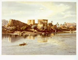 Utsikt over øya Philae, 1874