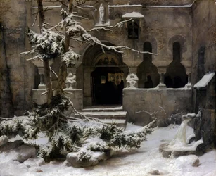 Klosterhage i snø