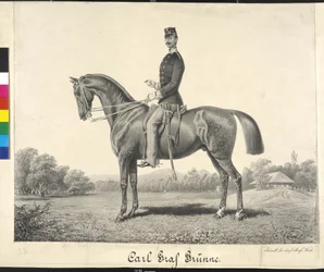 Rytterportrett av Carl greve Gruenne
