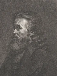 Portrett av en gammel mann med skjegg, ca. 1767-1807.