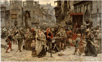 Valdemar Atterdag krever løsepenger av Visby, 1361, 1882