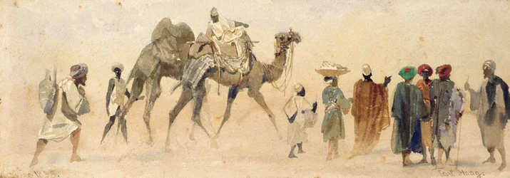 Avreise til ørkenen, 1858