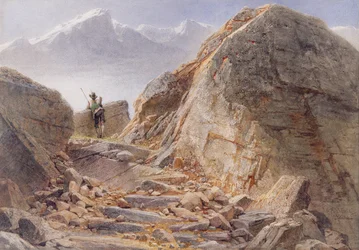 Ved foten av Watzmann, det bayerske høylandet, 1857
