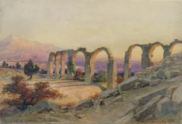 Akvedukten i Salona, Dalmatia, 1854