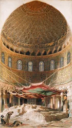 Den hellige klippen, toppen av Moriafjellet, Jerusalem, 1891