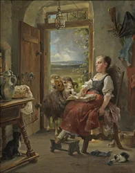 Carl Herpfer - Sovende bondepike