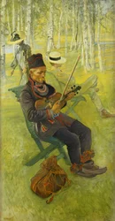 A Laplander; Lapp Spelender Fiol, 1910
