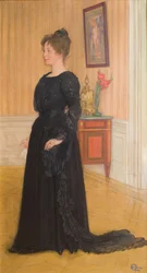 Portrett av fru Signe Thiel
