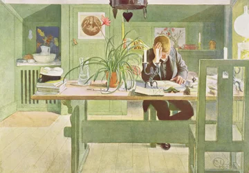 Arbeidsværelset, publisert i «Lasst Licht hinein» («Slipp inn mer lys»), 1908