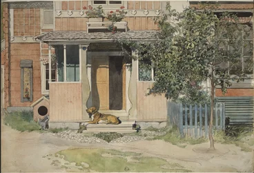 Verandaen. Fra Et hjem (26 akvareller)