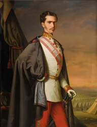 Portrett av keiser Franz Joseph I av Østerrike, 1856.