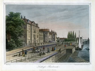Biebrich-palasset, Wiesbaden, Tyskland, c1820
