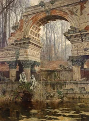 De romerske ruinene i Schönbrunn