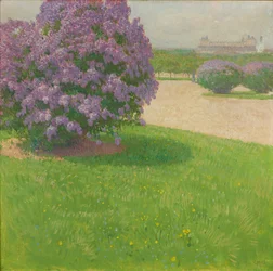 Heltenes plass med syriner, ca. 1900 (olje på lerret)