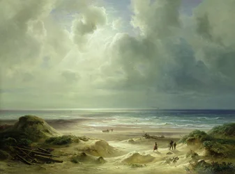 Sanddyne ved Helgoland, rolig sjø
