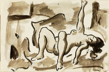Liggende naken