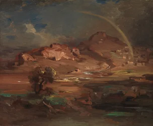 Kirkegården ved Pronoia nær Nauplia, ca. 1841-47.