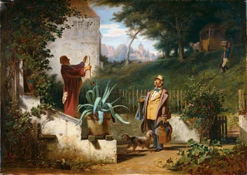 Barndomsvenner, ca. 1855 (olje på lerret)