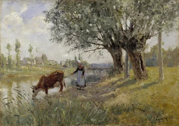 Landsbygd nær Grez-sur-Loing