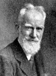 George Bernard Shaw , britisk dramatiker, 1923.