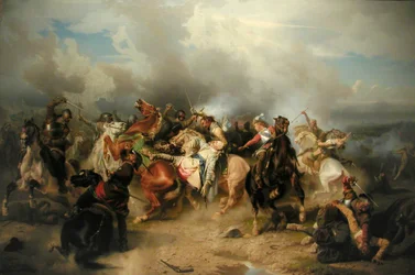 Svensk: Gustav II Adolfs død i slaget ved Lützen Slaget ved Lützen (1632)