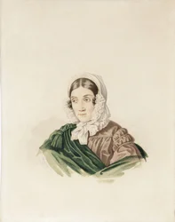 Portrett av Tatiana Petrovna Lvova 1789-1848, født Poltoratskaya, 1830-årene.