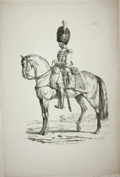 Royal Guard, Norman Mounted Soldier and Horse, nr. 2