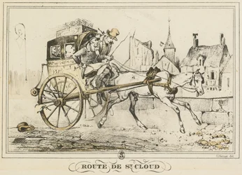Scener av dagliglivet, veier og stier: Veien til Saint-Cloud