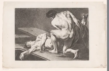 Akademisk studie av to mannlige nakenbilder Seks akademiske studier (serietittel) Six figures academiques (serietittel)
