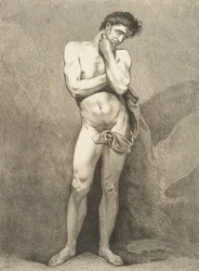 Et akademi: stående mann, 1742-43.
