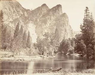 The Three Brothers, Yosemite, ca. 1872, trykt ca. 1876.